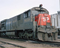 
SP GE U33C #8658 - January 19 1973 at Wichita, Kansas